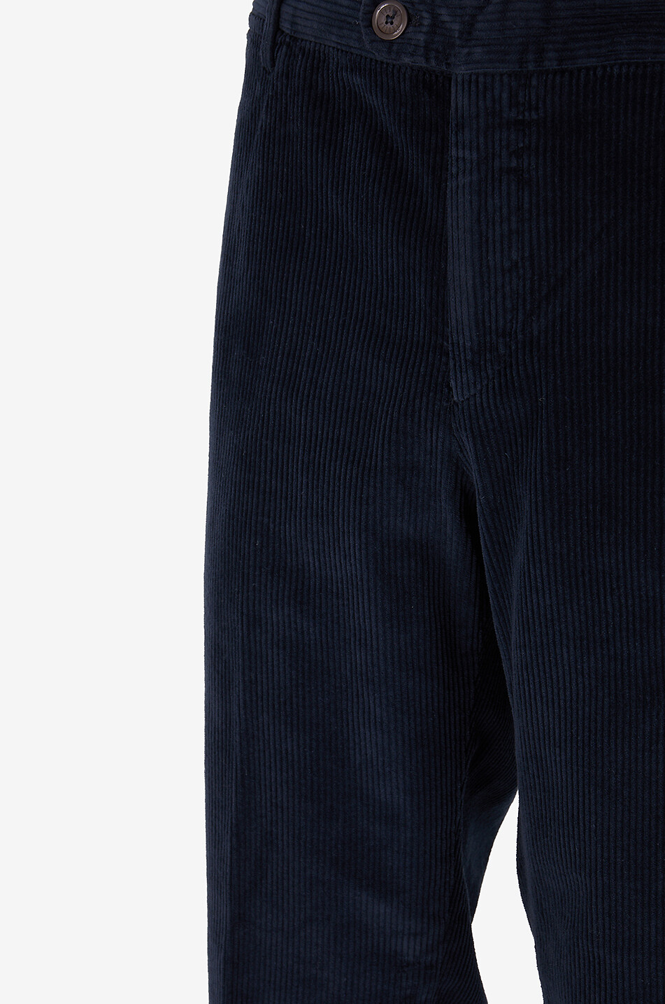 FEDELI Boston straight corduroy trousers Men DARK BLUE 3