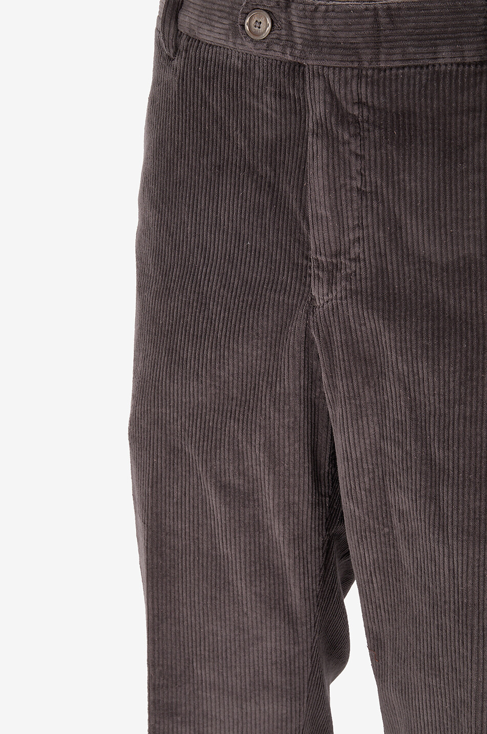 FEDELI Boston straight corduroy trousers Men DARK BROWN 3