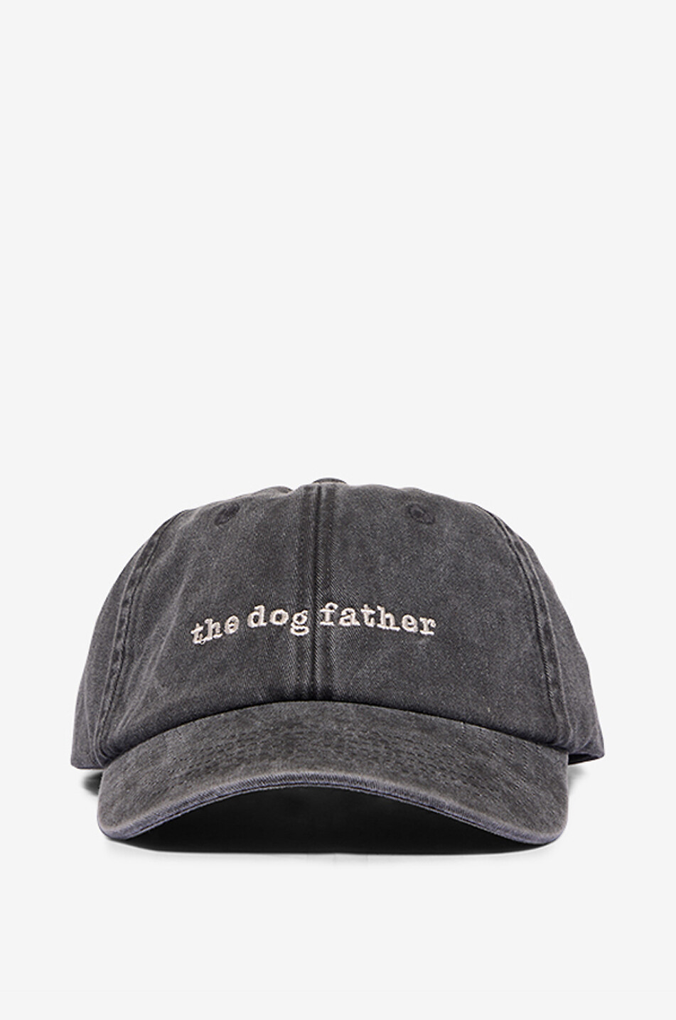 STUDIO WAP! Baseballkappe aus ausgewaschenem Denim The Dog Father Damen DUNKELGRAU 1