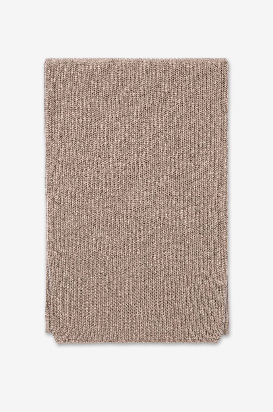 SUNSPEL Écharpe en maille côtelée de cachemire Homme BEIGE 1