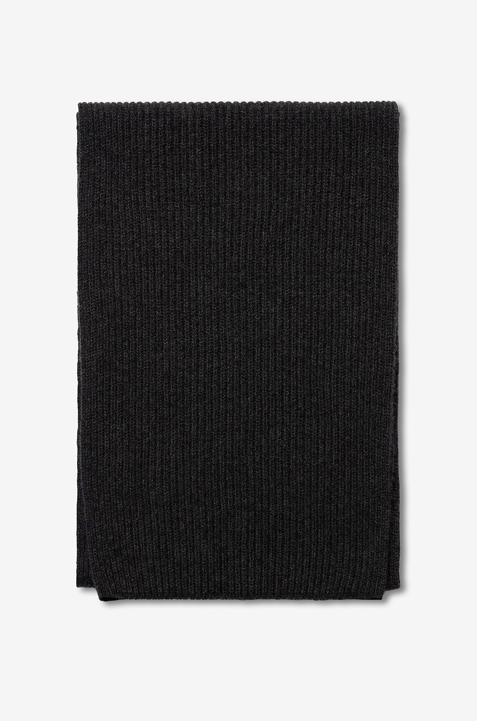 SUNSPEL Écharpe en maille côtelée de cachemire Homme GRIS FONCÉ 1