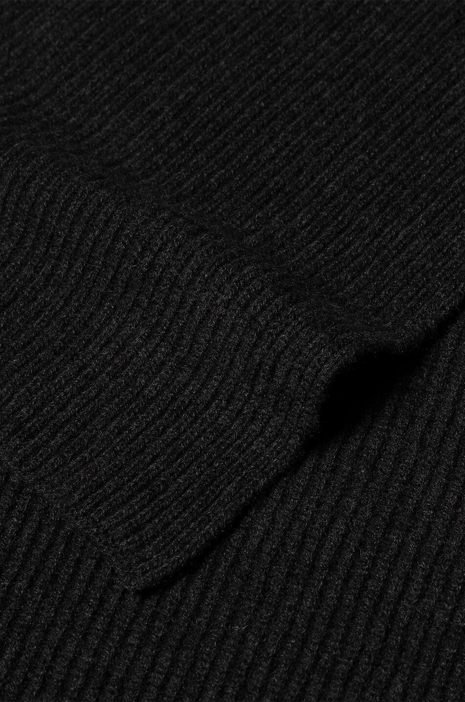 SUNSPEL Écharpe en maille côtelée de cachemire Homme GRIS FONCÉ 2