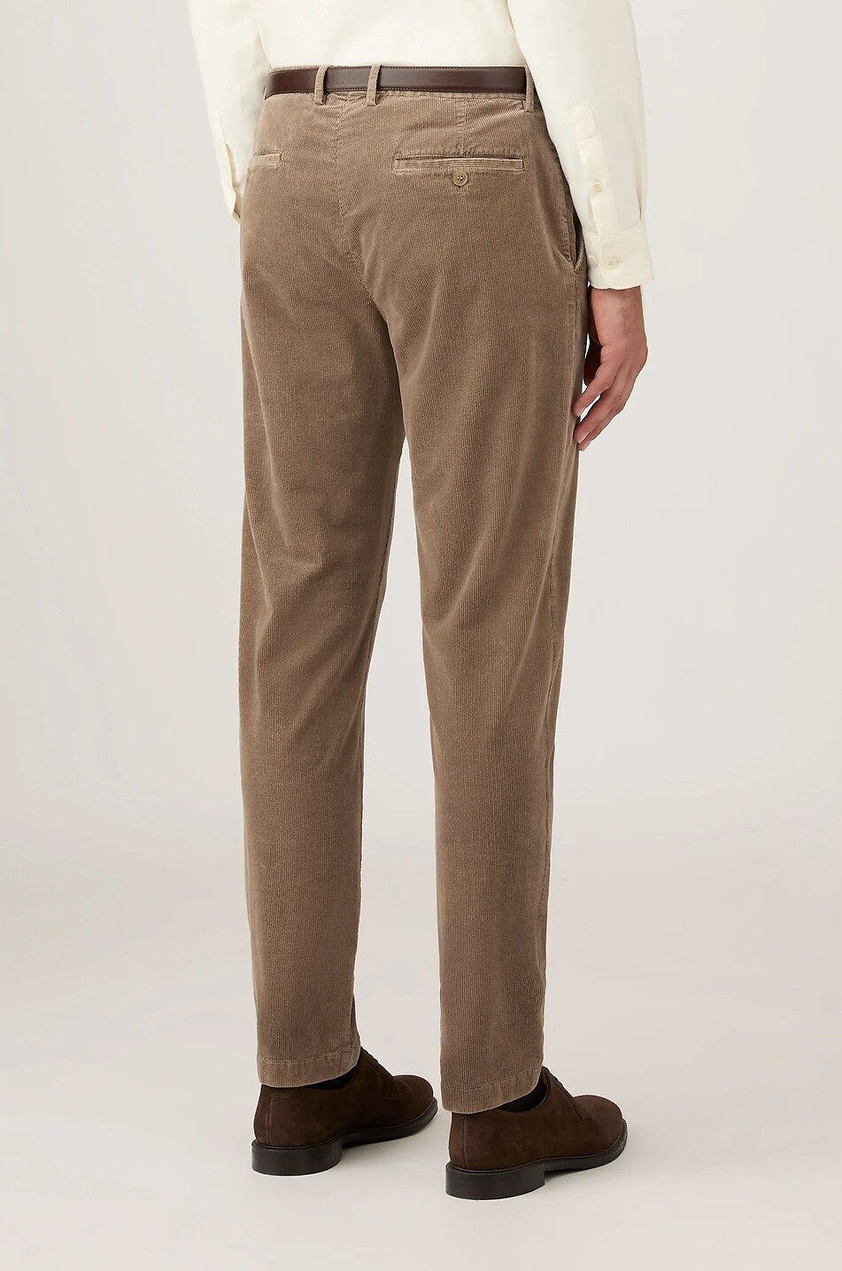 SUNSPEL Straight-leg cotton stretch corduroy trousers Men BROWN 3