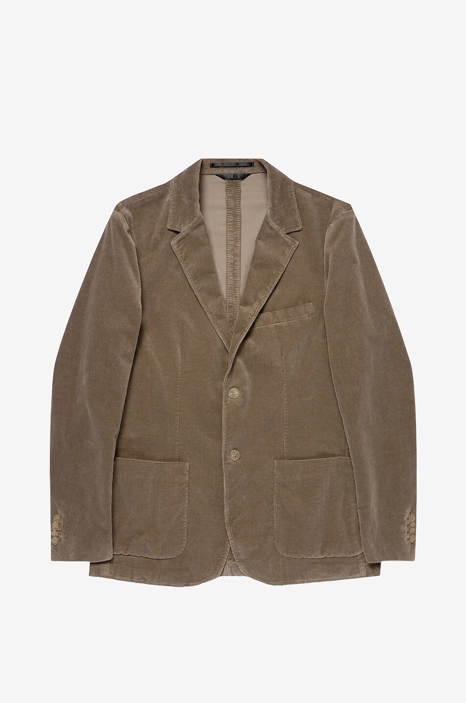 Single-breasted corduroy blazer