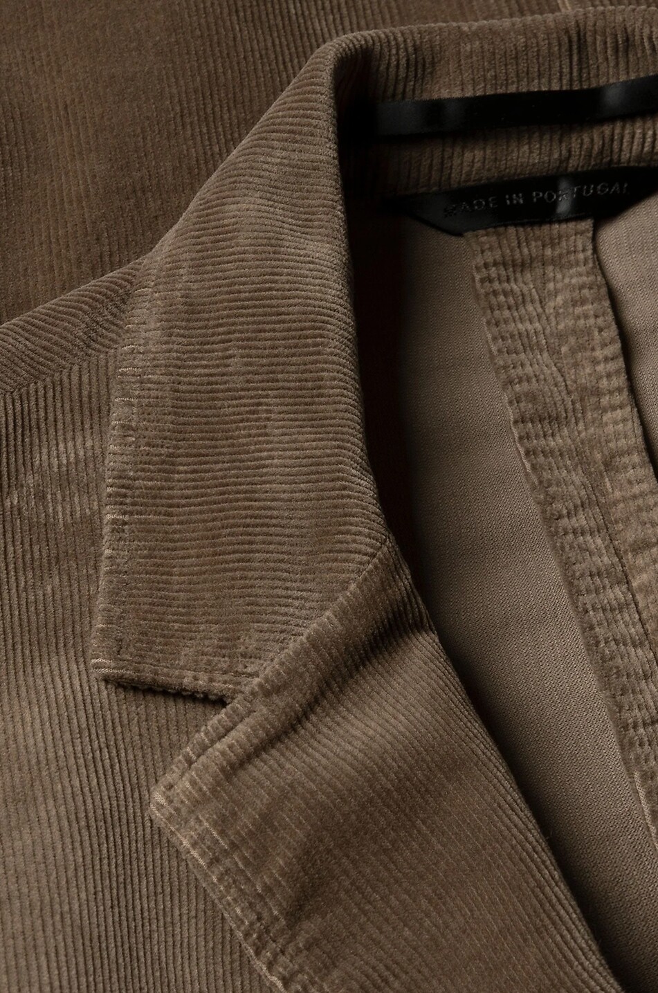 SUNSPEL Single-breasted corduroy blazer Men BROWN 4
