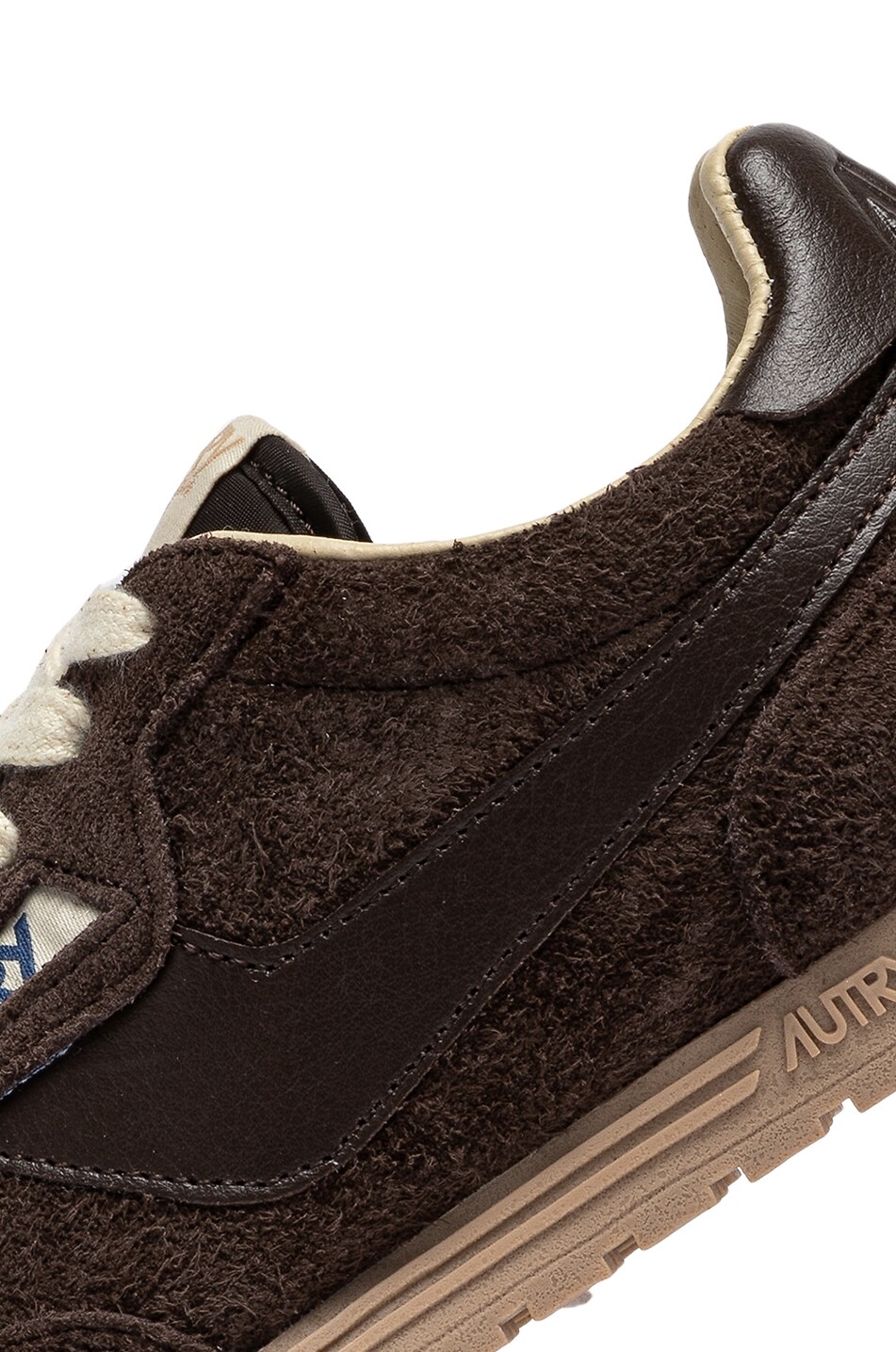 AUTRY Windspin suede low-top lace-up sneakers Men BROWN 4