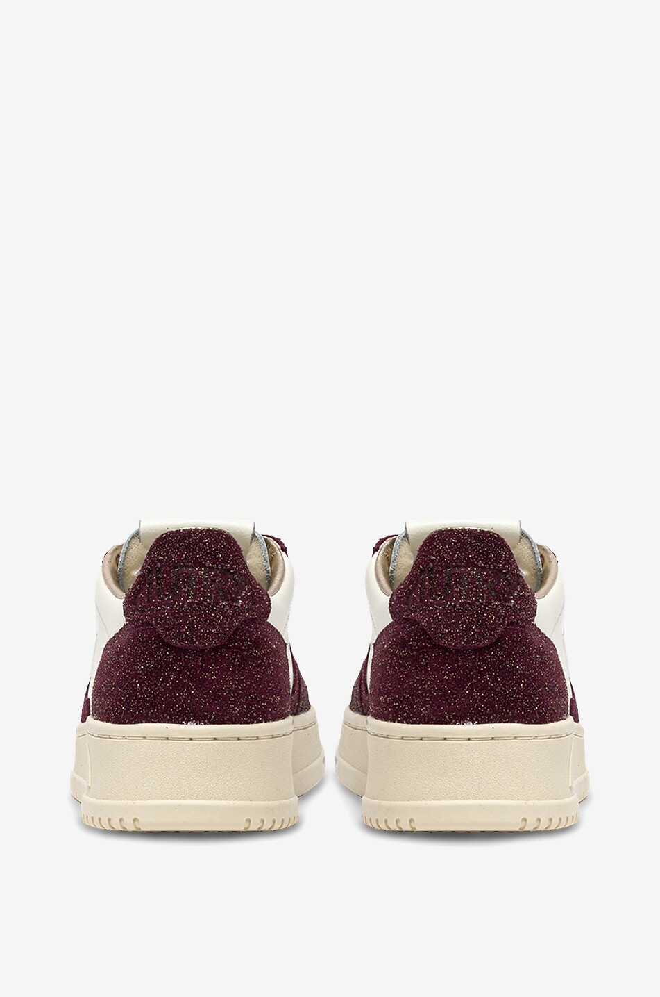 AUTRY Niedrige zweifarbige Schnürsneakers Medalist Damen DUNKELBRAUN 6