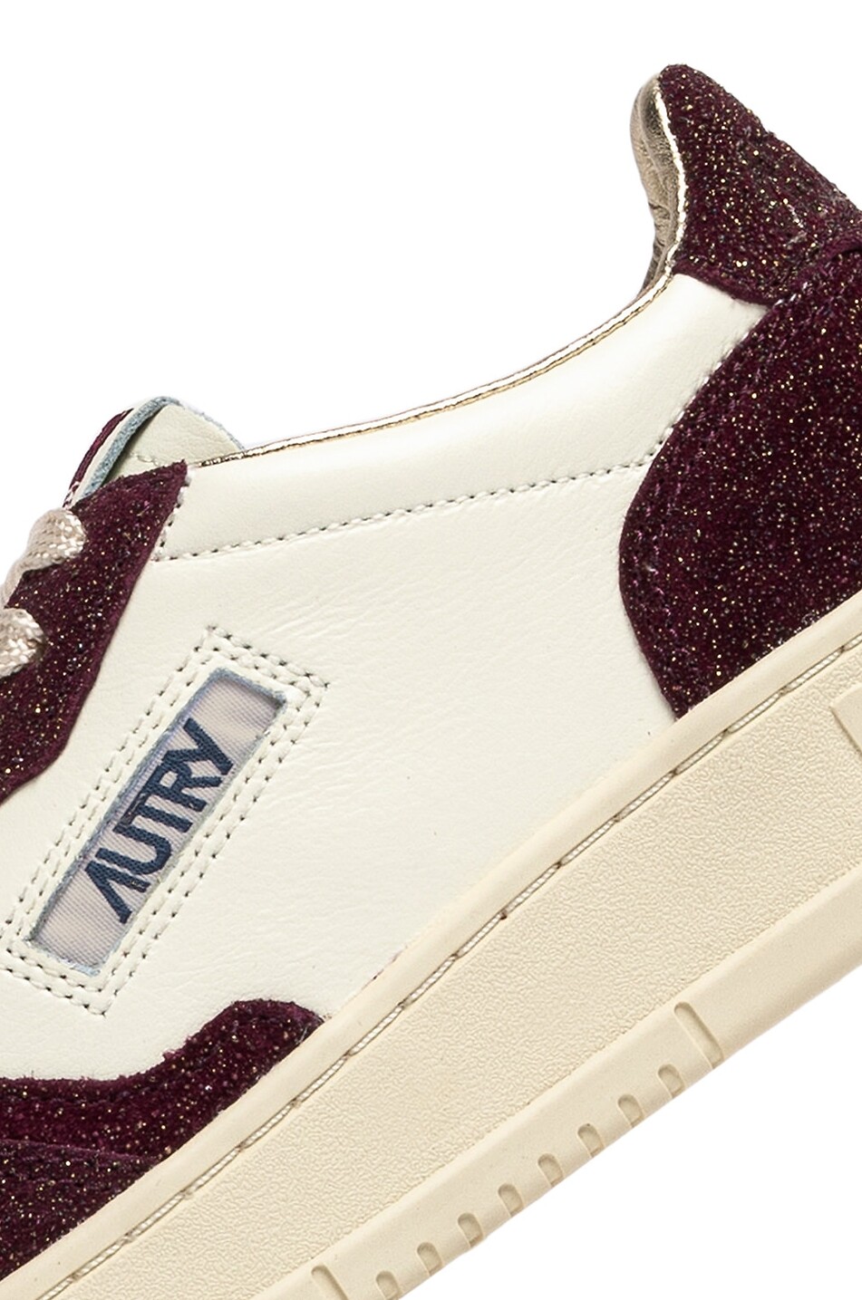 AUTRY Niedrige zweifarbige Schnürsneakers Medalist Damen DUNKELBRAUN 10