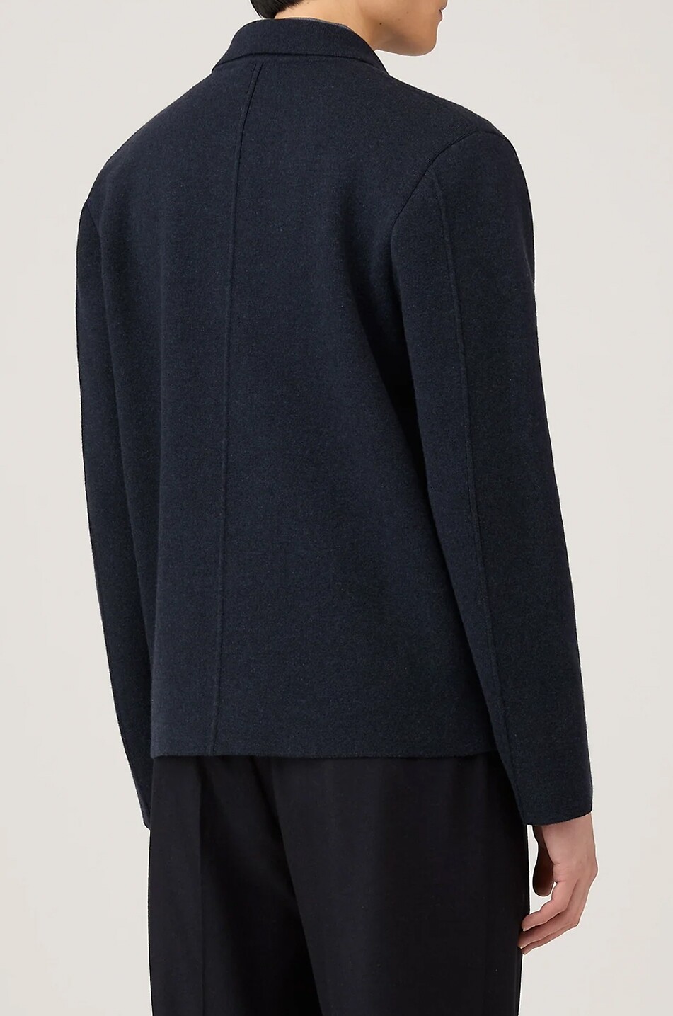 SUNSPEL Gilet court à col chemise en maille Homme BLEU FONCE 3