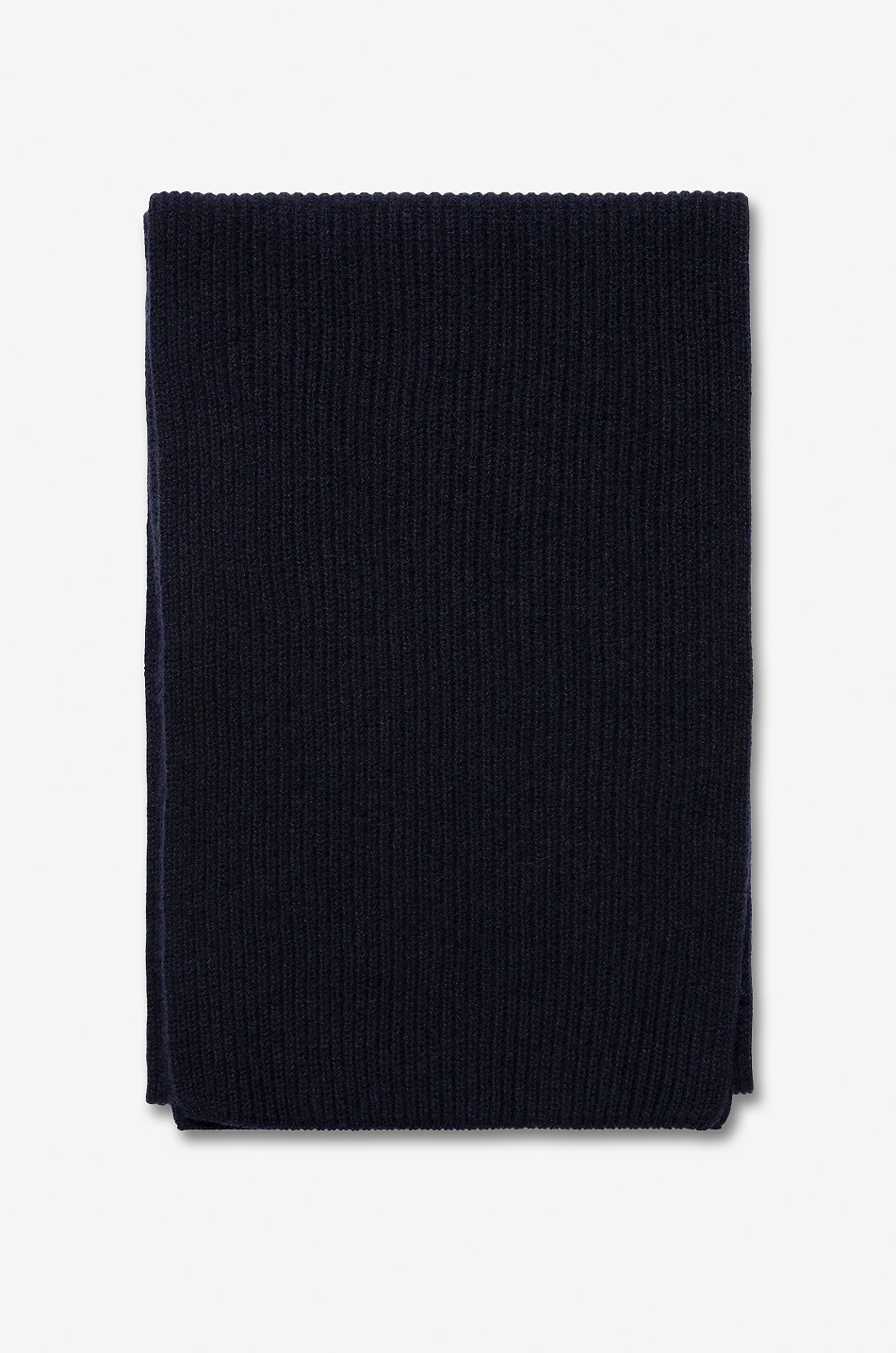 SUNSPEL Écharpe en maille côtelée de cachemire Homme BLEU FONCE 1