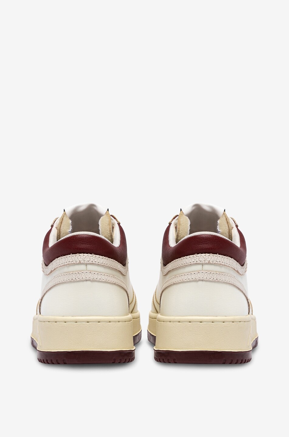 AUTRY Niedrige Schnürsneakers aus Glattleder Med-Way Syrah Herren CREMEFARBEN 3