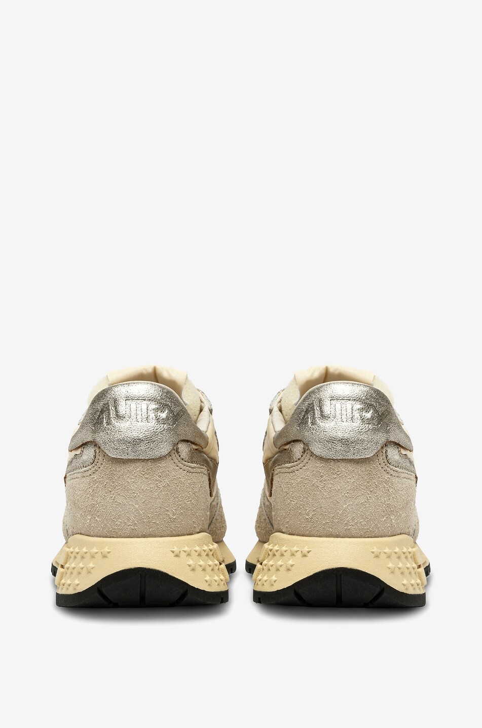 AUTRY Niedrige Materialmix-Schnürsneakers Reelwind Damen BEIGE 3