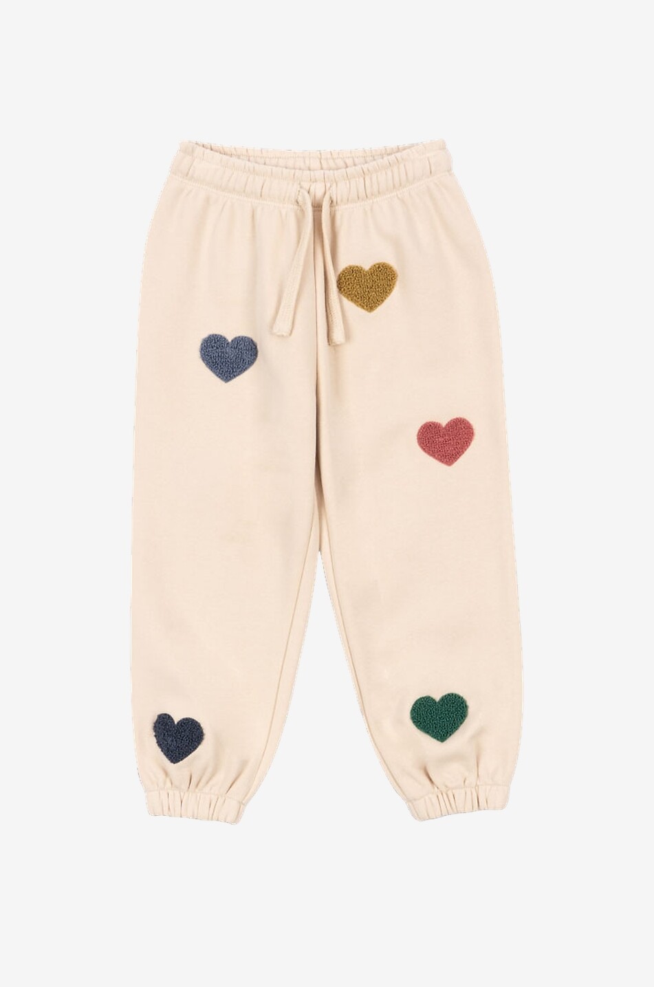 KONGES SLØJD Pantalon de jogging fille en molleton brodé cœur Lou Fille ROSE CLAIR 1