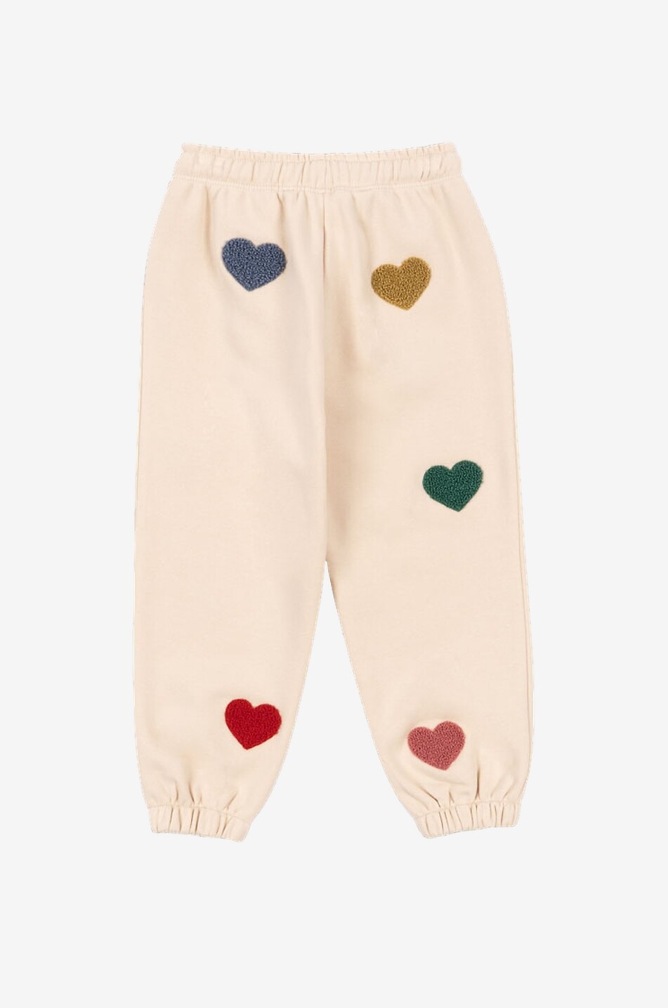 KONGES SLØJD Pantalon de jogging fille en molleton brodé cœur Lou Fille ROSE CLAIR 2