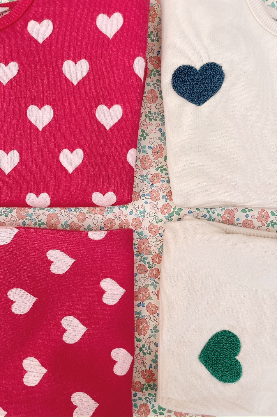 KONGES SLØJD Pantalon de jogging fille en molleton brodé cœur Lou Fille ROSE CLAIR 4