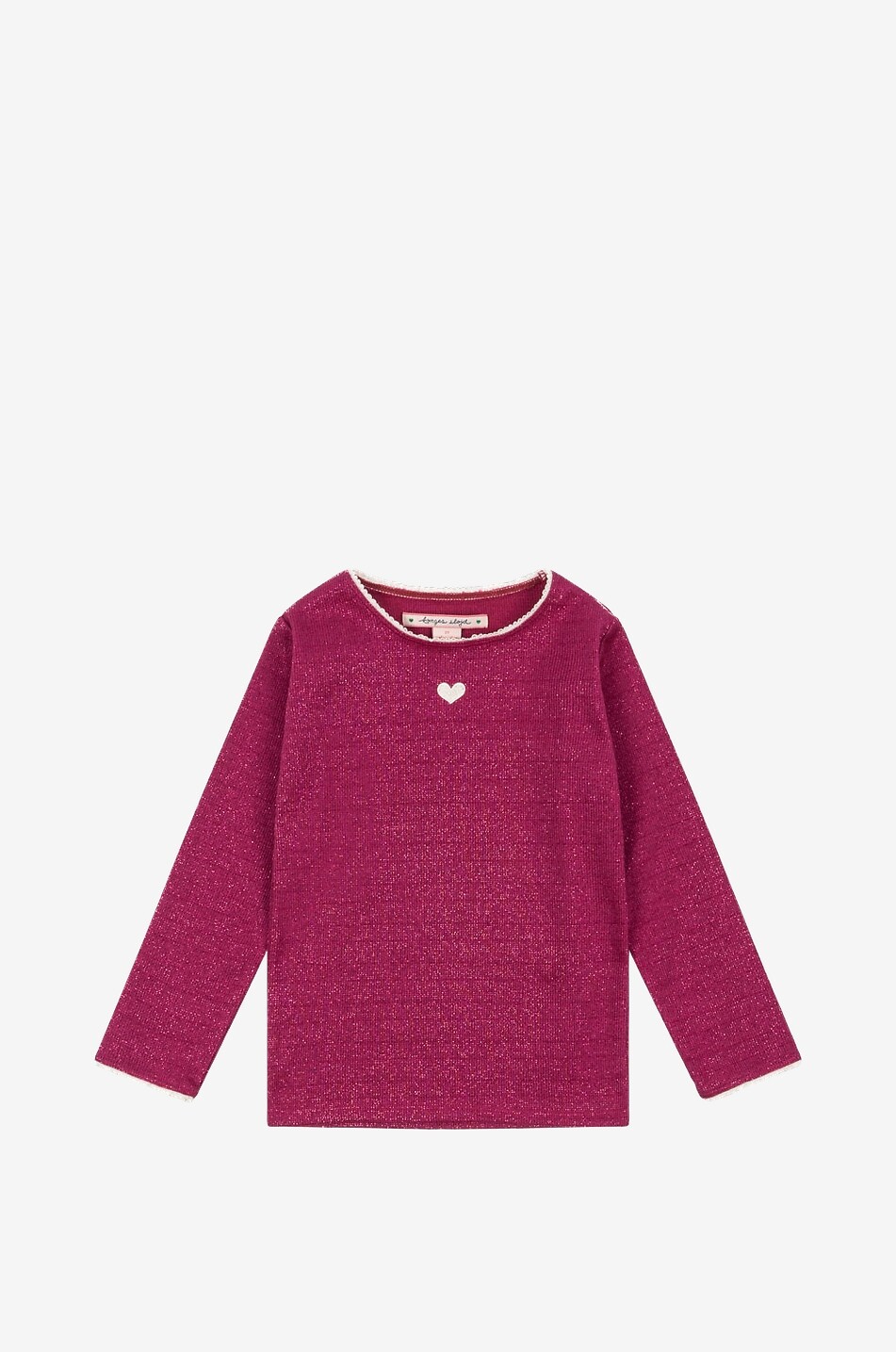 KONGES SLØJD Blouse à manches longues pailletée fille Roli Fille ROSE FONCÉ 1