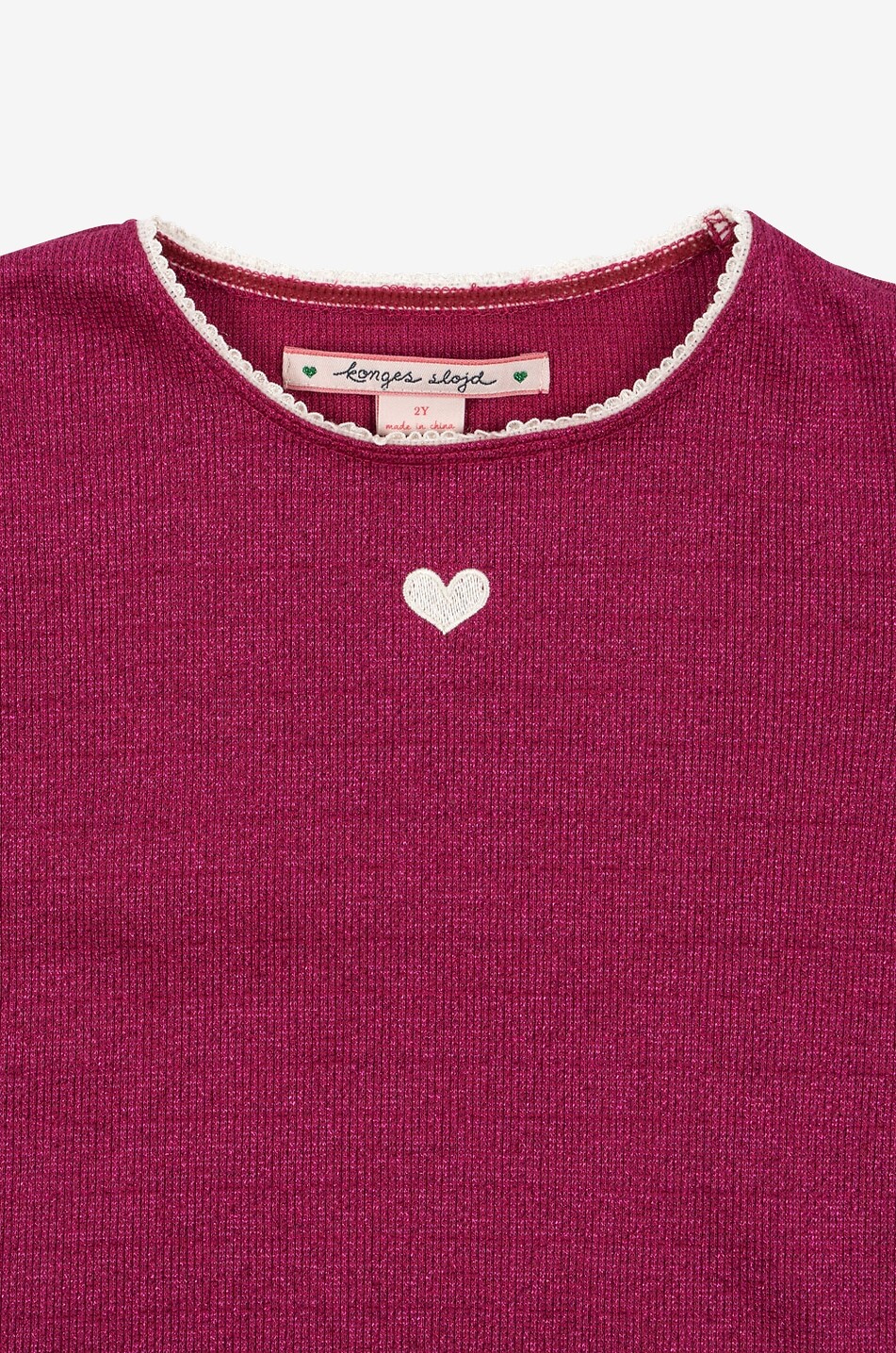 KONGES SLØJD Blouse à manches longues pailletée fille Roli Fille ROSE FONCÉ 4