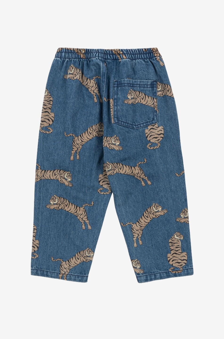 KONGES SLØJD Pantalon droit garçon en denim imprimé fantaisie Magot Garçon BLEU 2