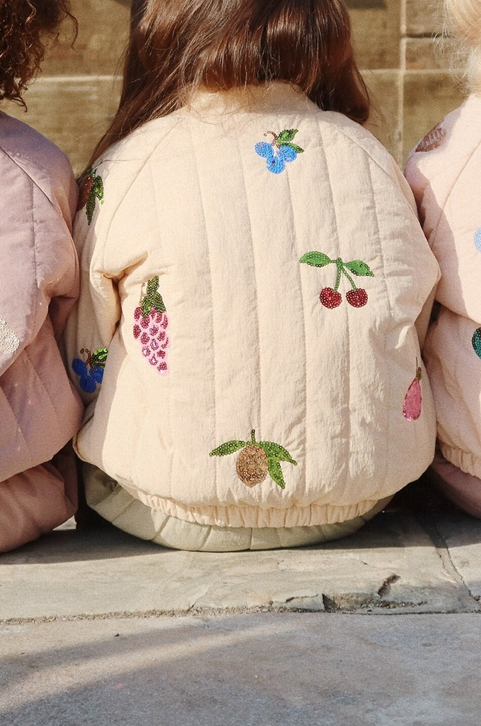 KONGES SLØJD Girl's Juno quilted technical fabric bomber jacket Girl PINK 6