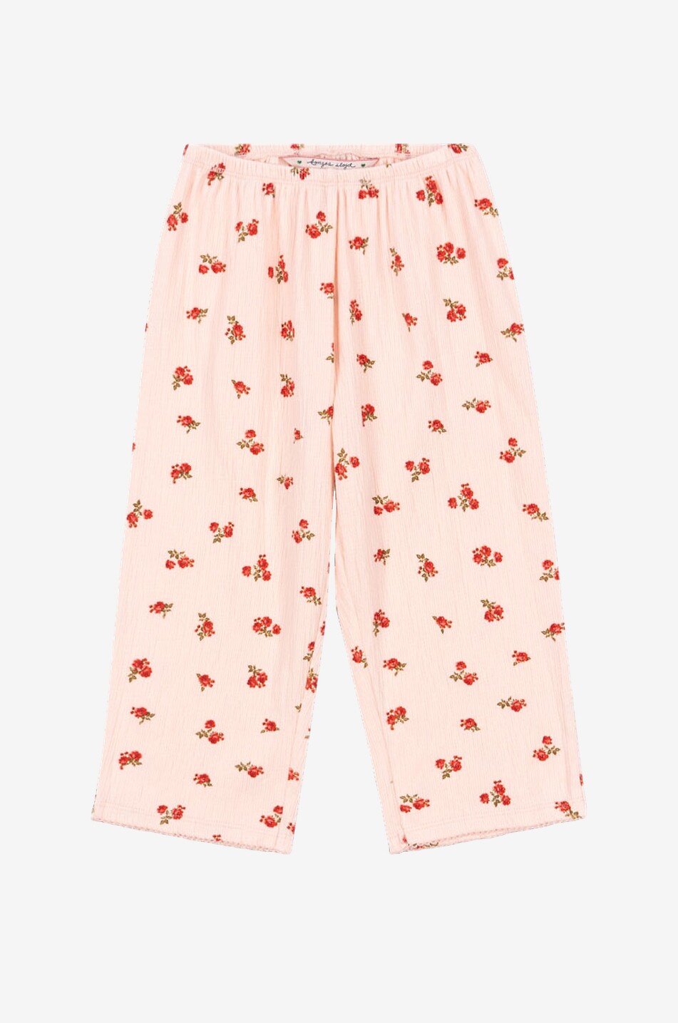 KONGES SLØJD Chleo floral seersucker waffle leggings for girls Girl PINK 1