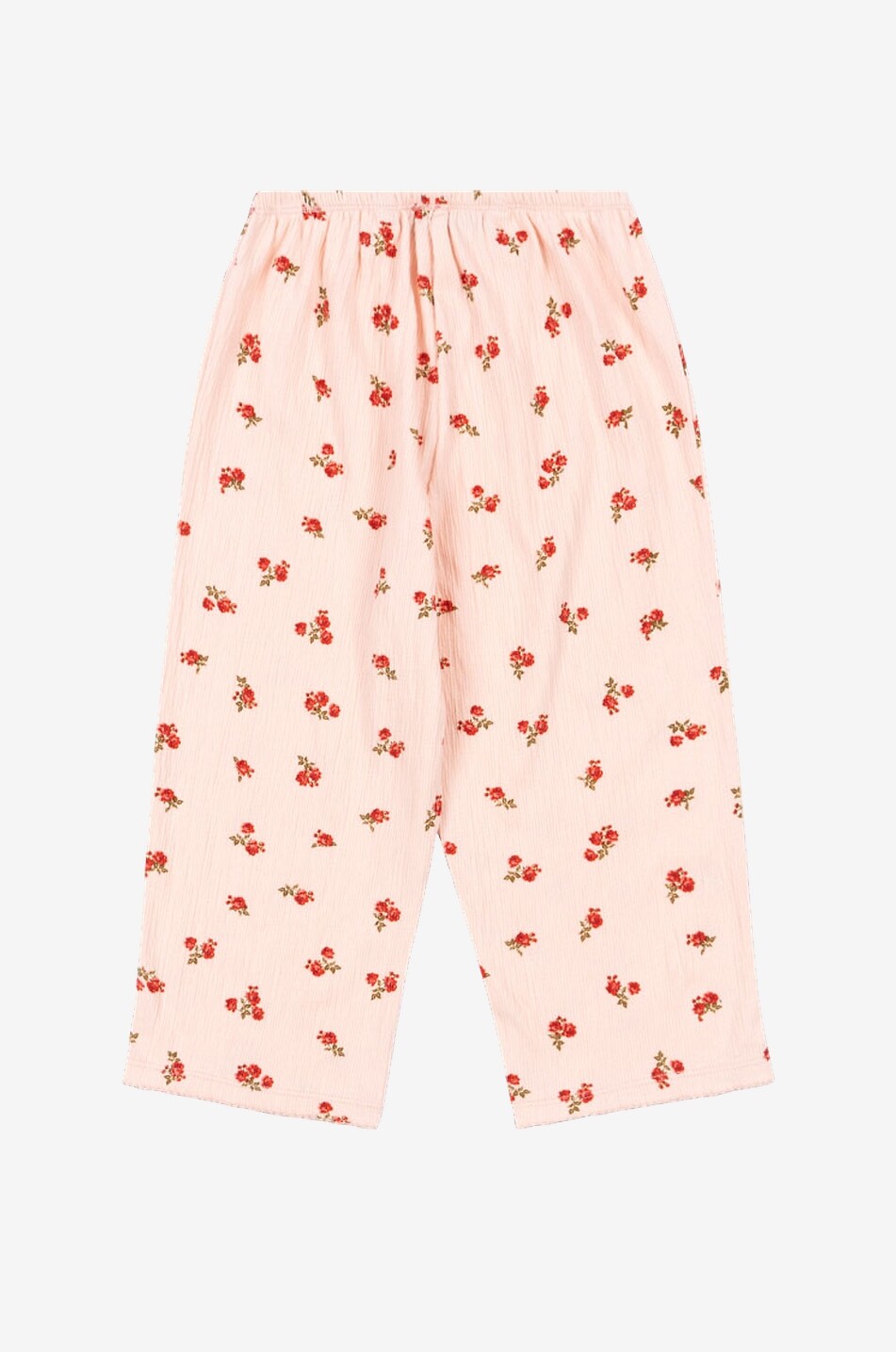 KONGES SLØJD Chleo floral seersucker waffle leggings for girls Girl PINK 2