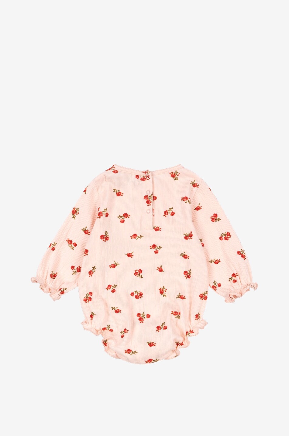 KONGES SLØJD Barboteuse bébé en coton bio fleuri Chleo Bébé ROSE 2