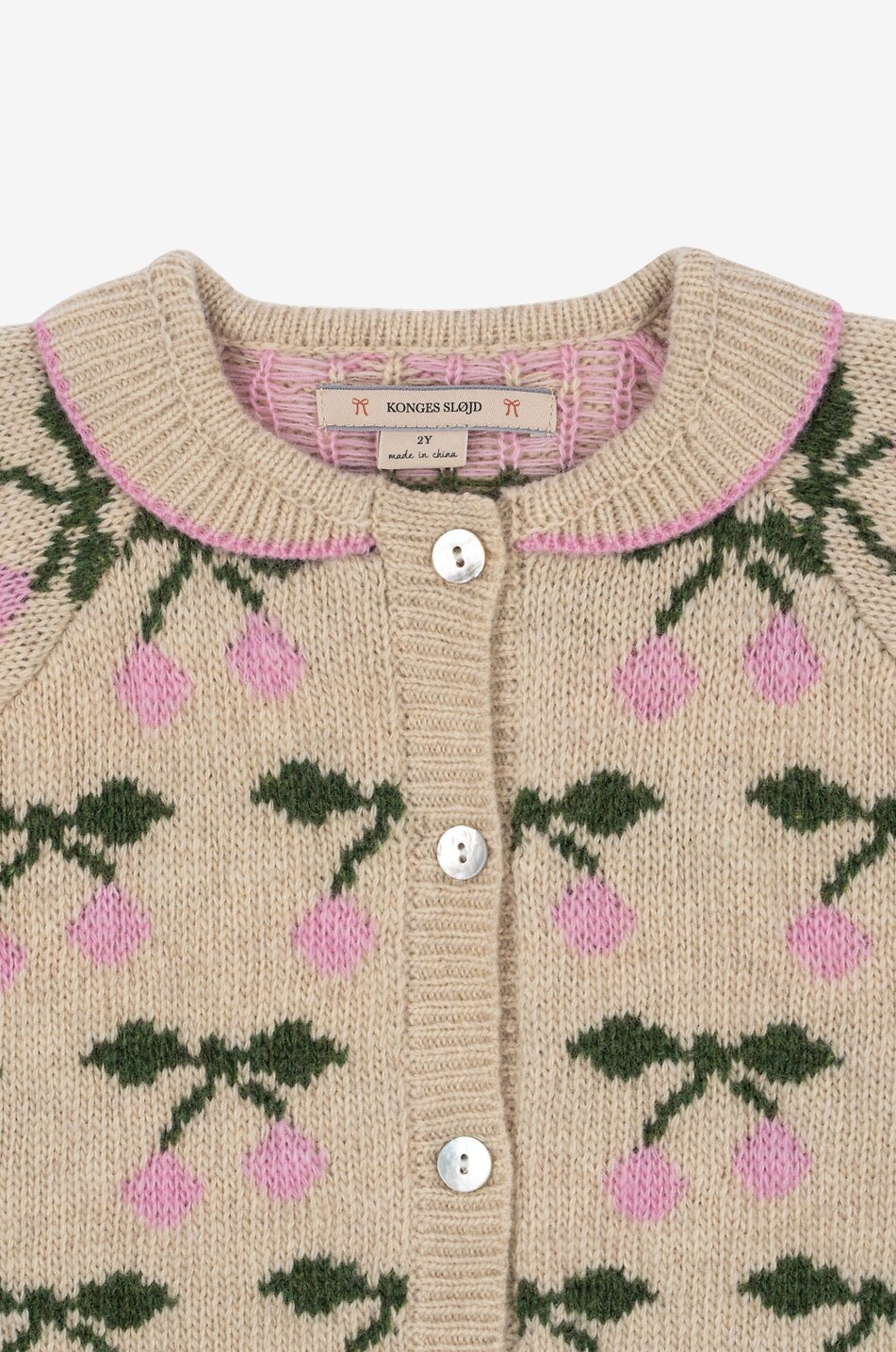 KONGES SLØJD Pull à col fille en maille fantaisie Belou Fille BEIGE 5