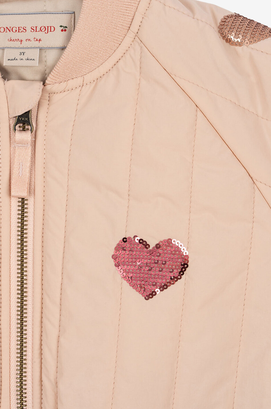 KONGES SLØJD Girl's Juno quilted technical fabric bomber jacket Girl PINK 8