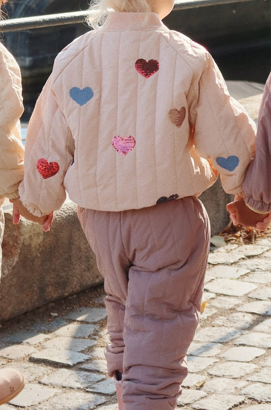 KONGES SLØJD Girl's Juno quilted technical fabric bomber jacket Girl PINK 3