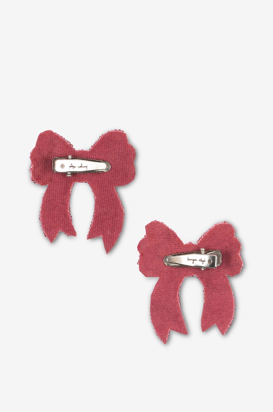 KONGES SLØJD Set of 2 girl's sequin bow hairclips Girl PINK 4