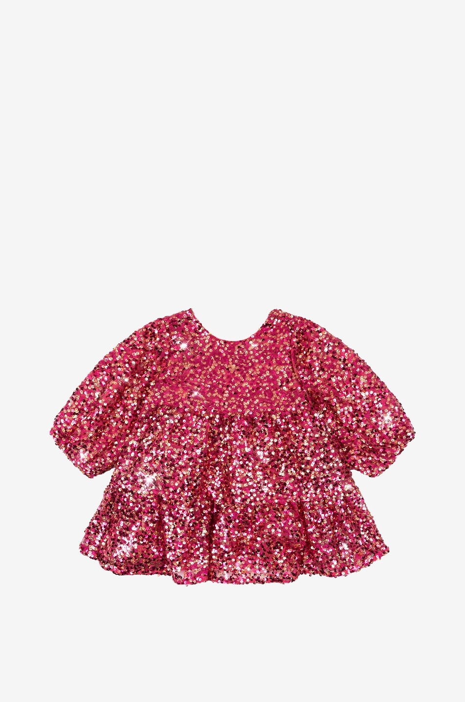 KONGES SLØJD Lila sequinned girl's dress Girl DARK RED 1