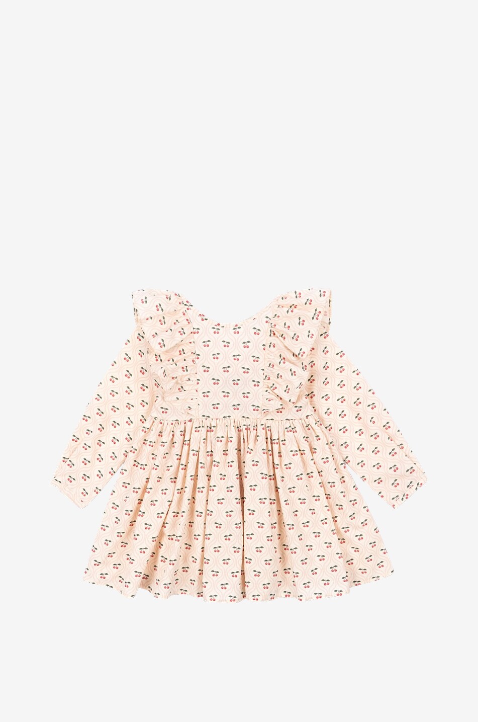 KONGES SLØJD Robe en coton bio imprimé cerises fille Cianna Fille ROSE 1
