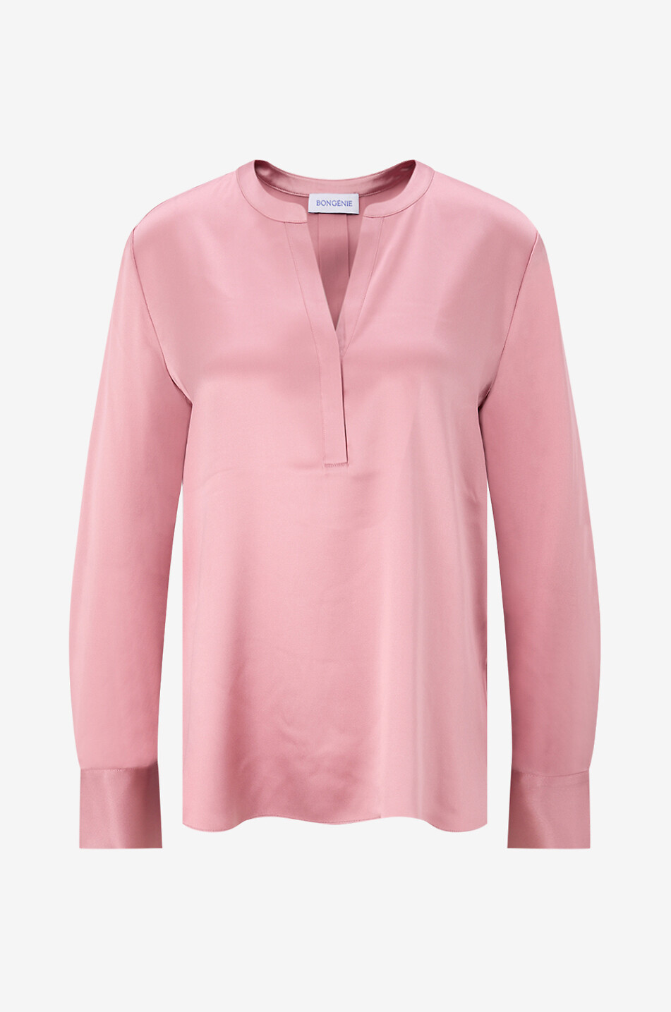 Langärmelige Bluse aus Seide