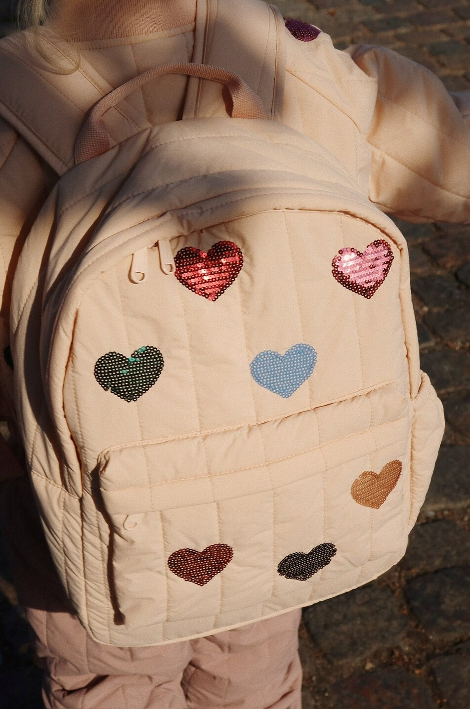 KONGES SLØJD Gesteppter Mädchen-Rucksack mit Pailletten Juno Mädchen BUNT 3