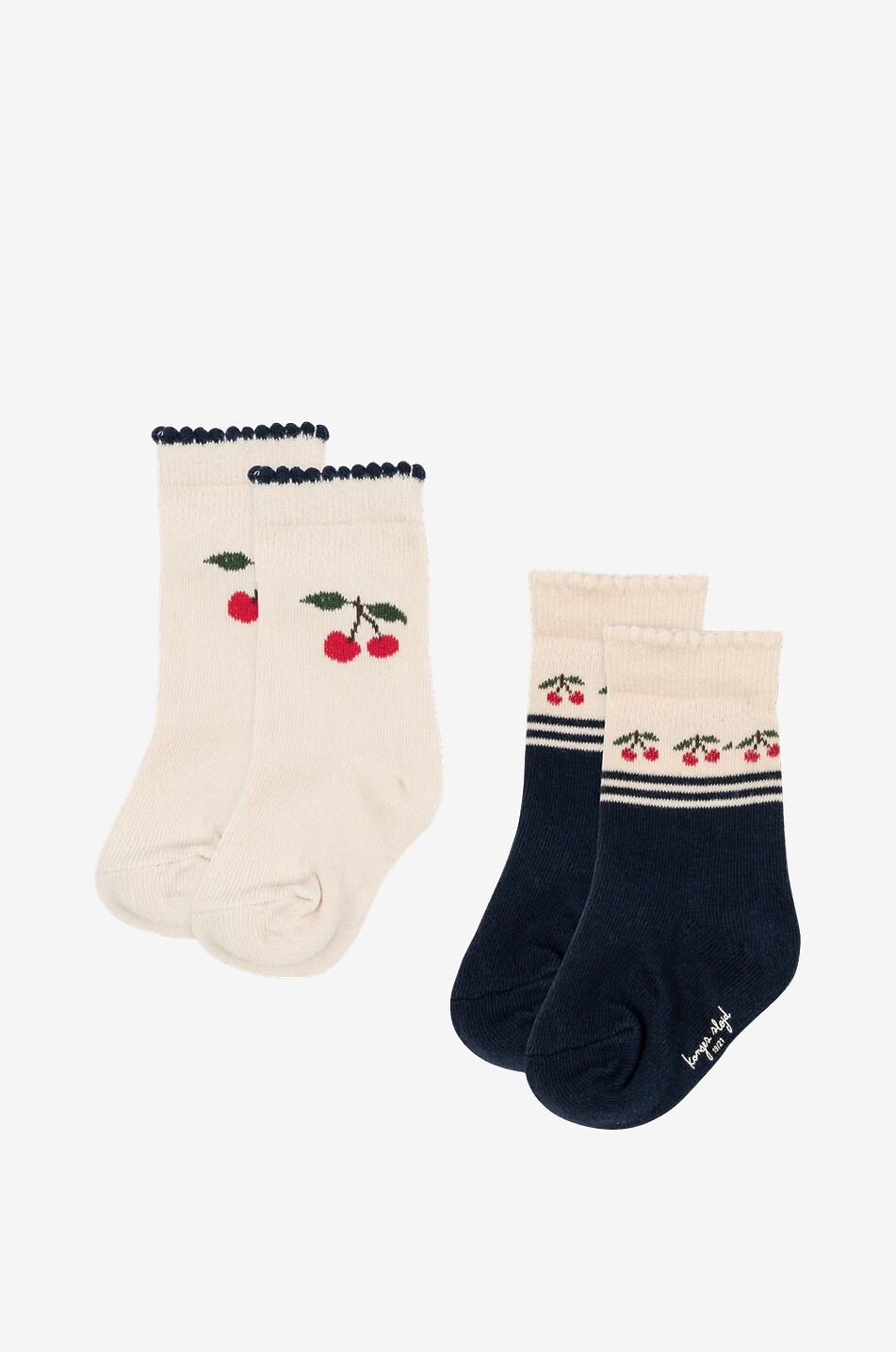 Lot de 2 paires de chaussettes enfant à motifs