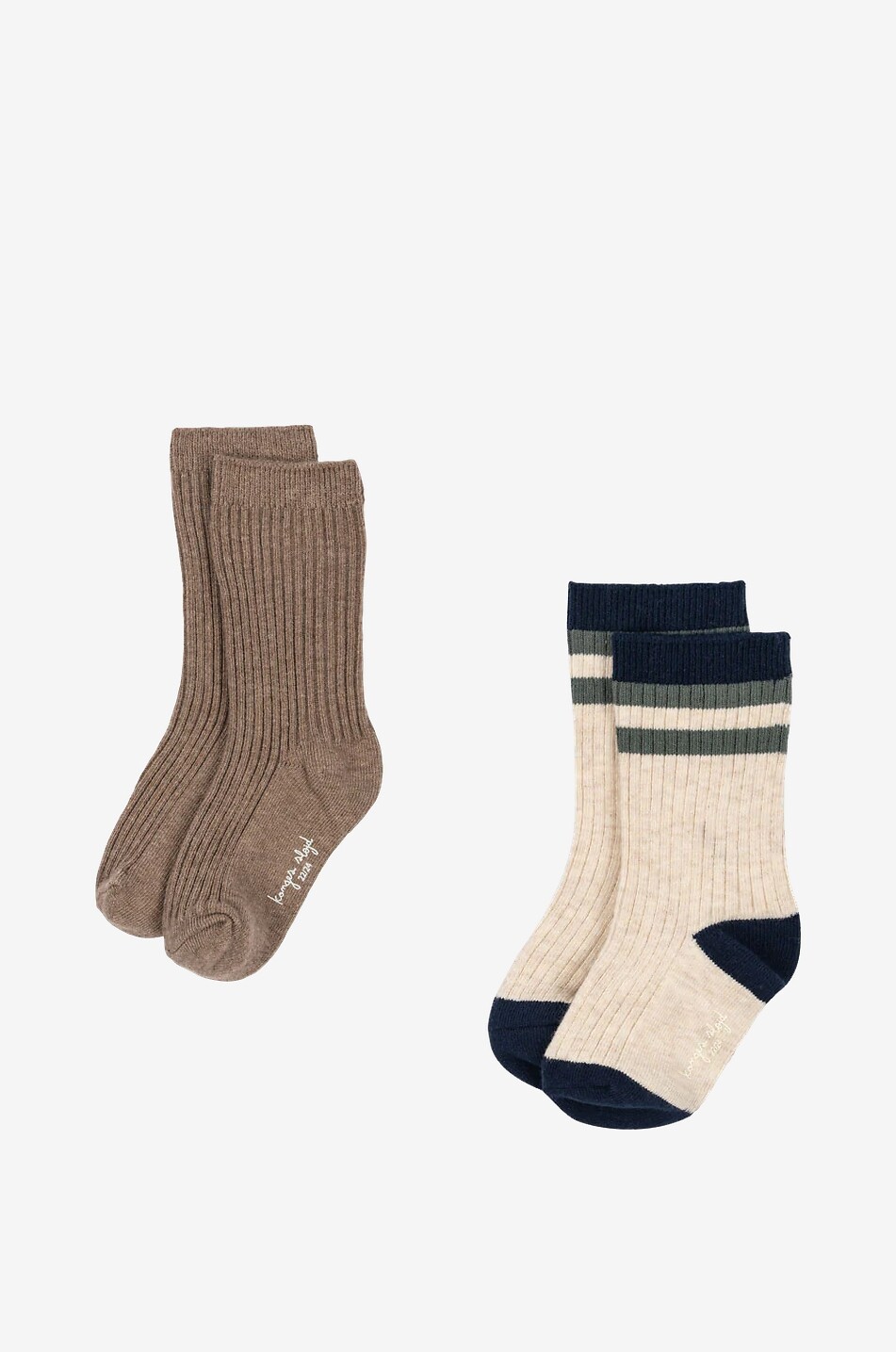 Girls ribbed socks two-pack