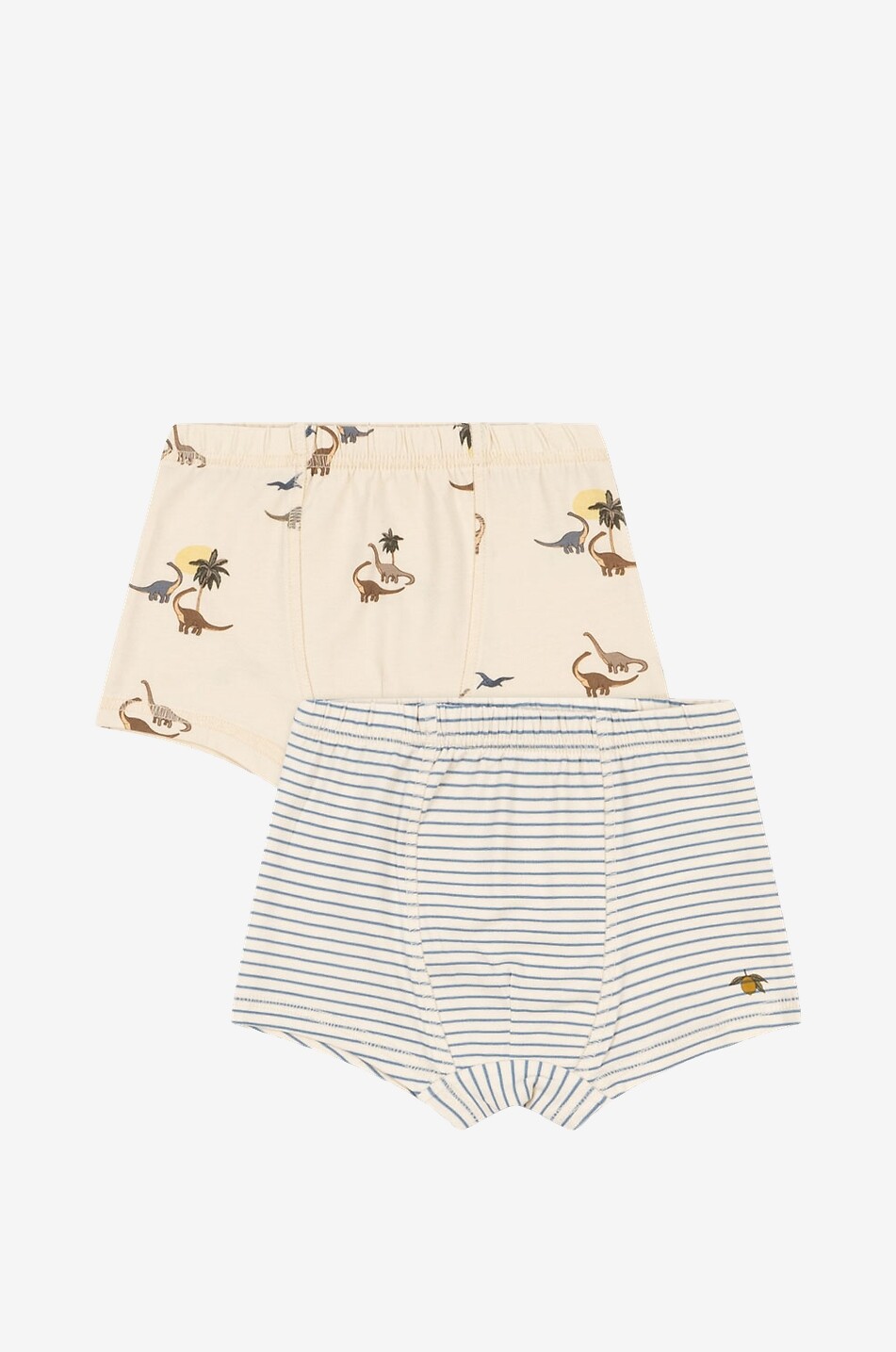 KONGES SLØJD 2er-Set Jungen-Boxershorts aus Jersey Basic Junge Hellbeige 1