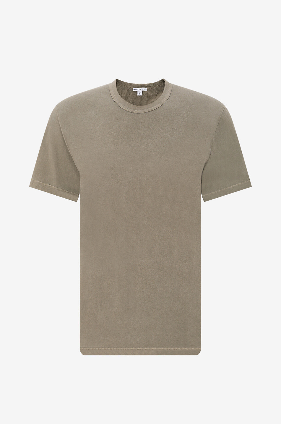 JAMES PERSE Lightweight jersey crewneck short-sleeve T-shirt Men MEDIUM GREEN 1