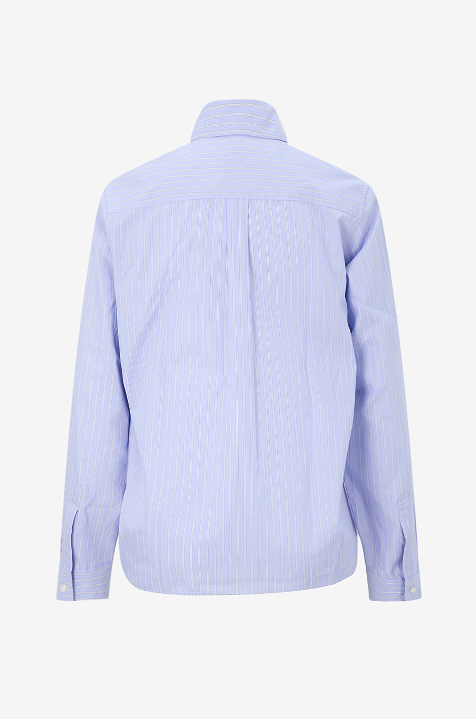 ARTIGIANO Volant-Hemd aus gestreifter Popeline Damen HELLBLAU 2