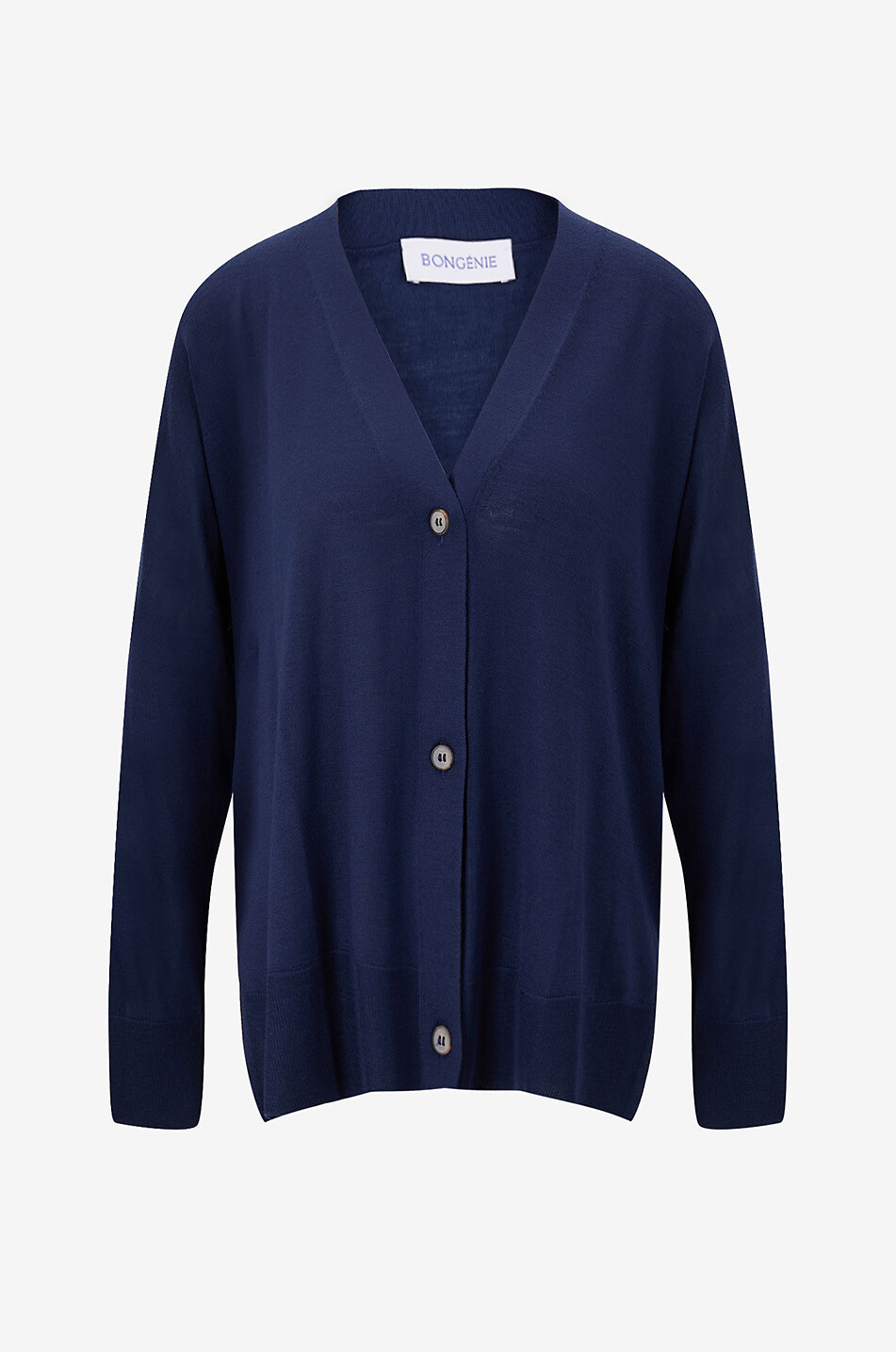 BONGENIE Gerader Cardigan aus Jersey-Stoff Tasmania Damen DUNKELBLAU 1