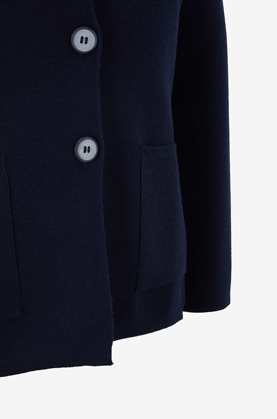 GRAN SASSO Cardigan ajusté à col revers Femme BLEU FONCE 7