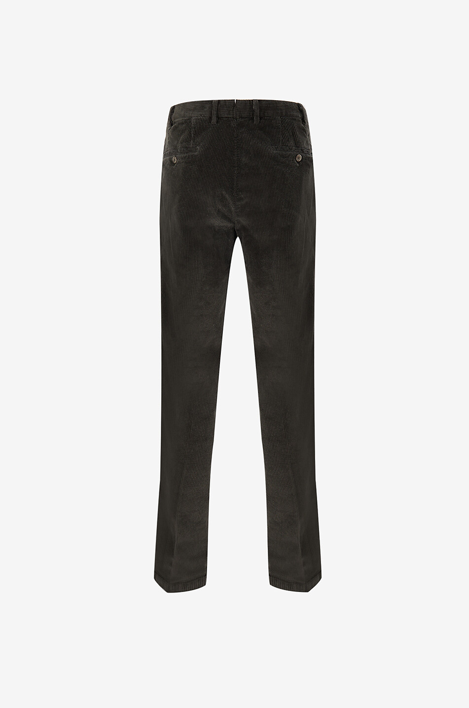 FEDELI Straight corduroy trousers Men DARK GREEN 2