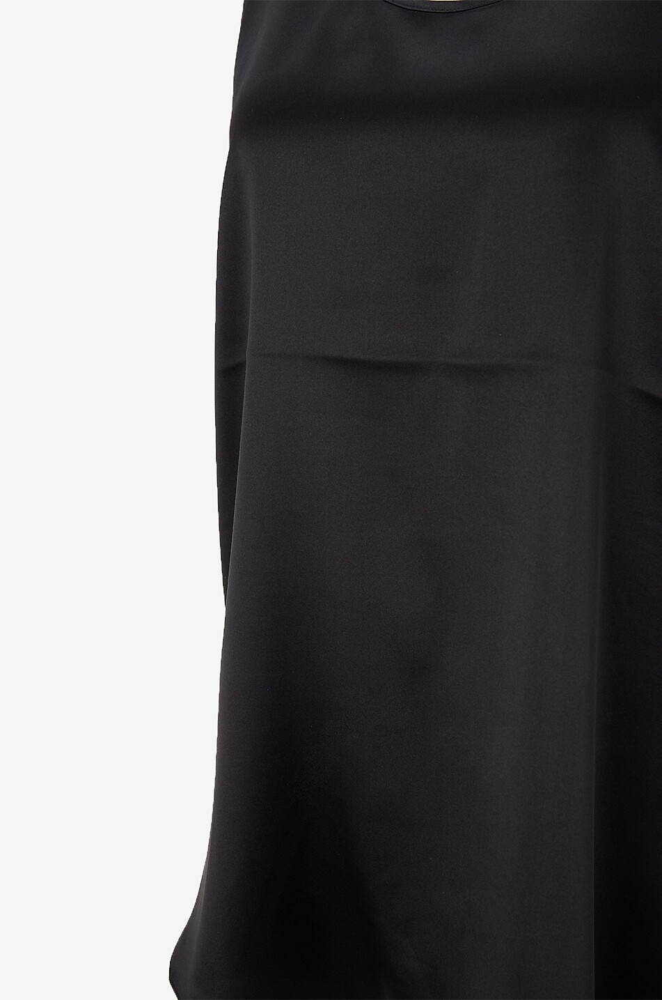 BONGÉNIE Top sans manches en satin de soie à col rond Femme NOIR 3
