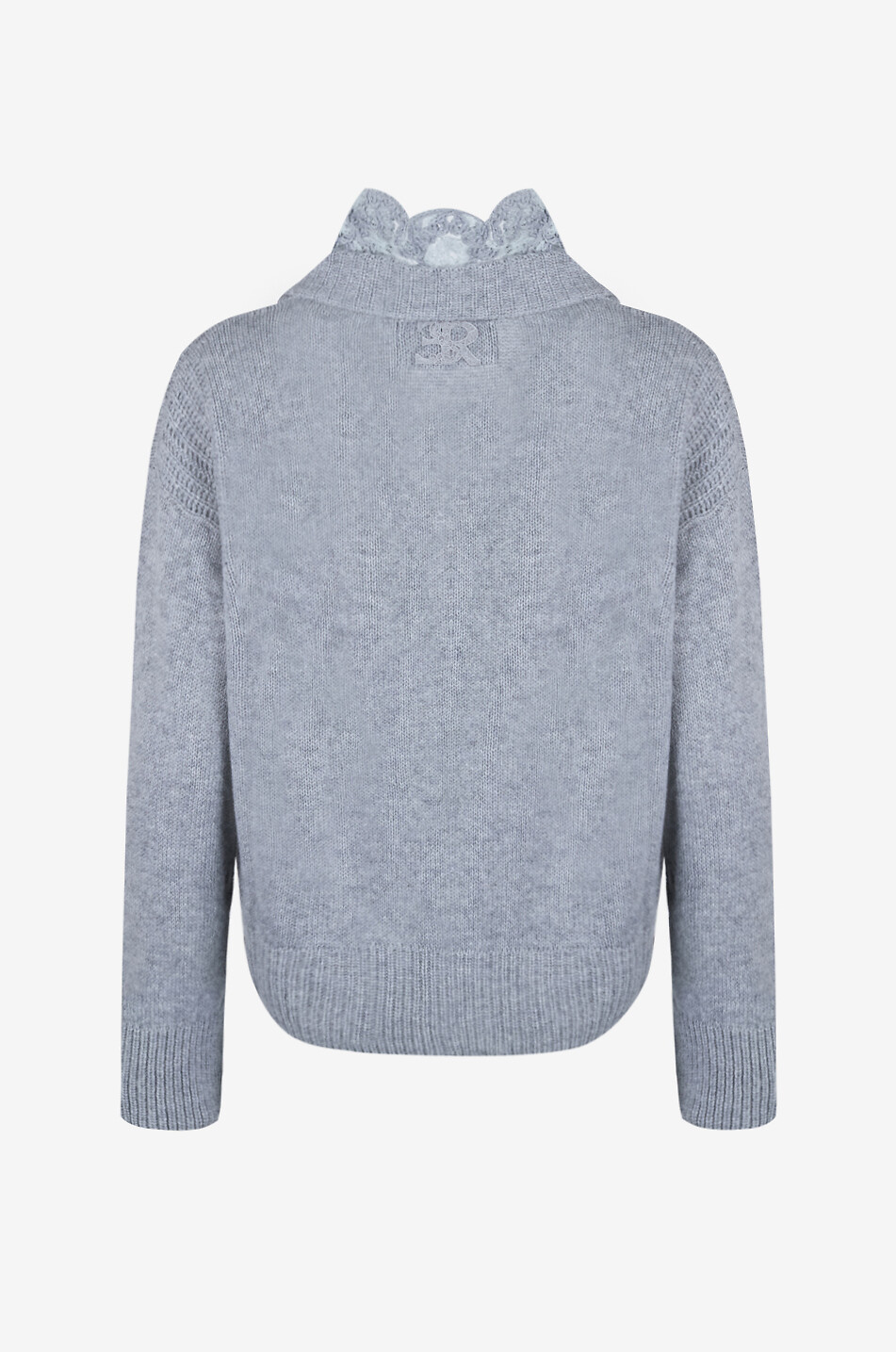 Lace-embellished V-neck cashmere cardigan - ERMANNO SCERVINO