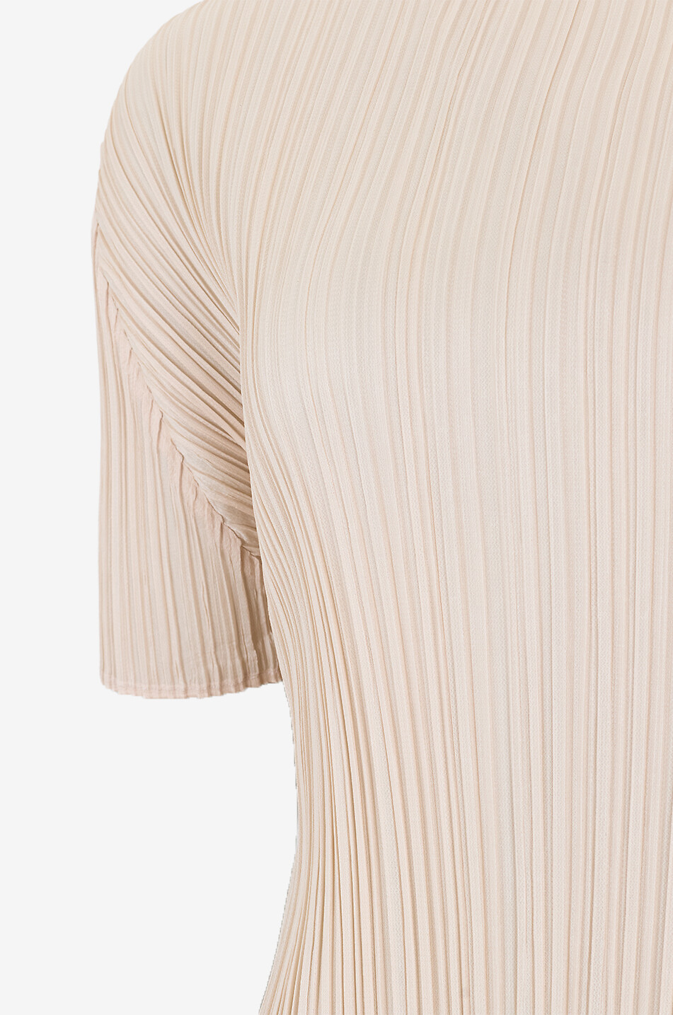 Monthly Colors July pleated funnel neck tunic - PLEATS PLEASE 