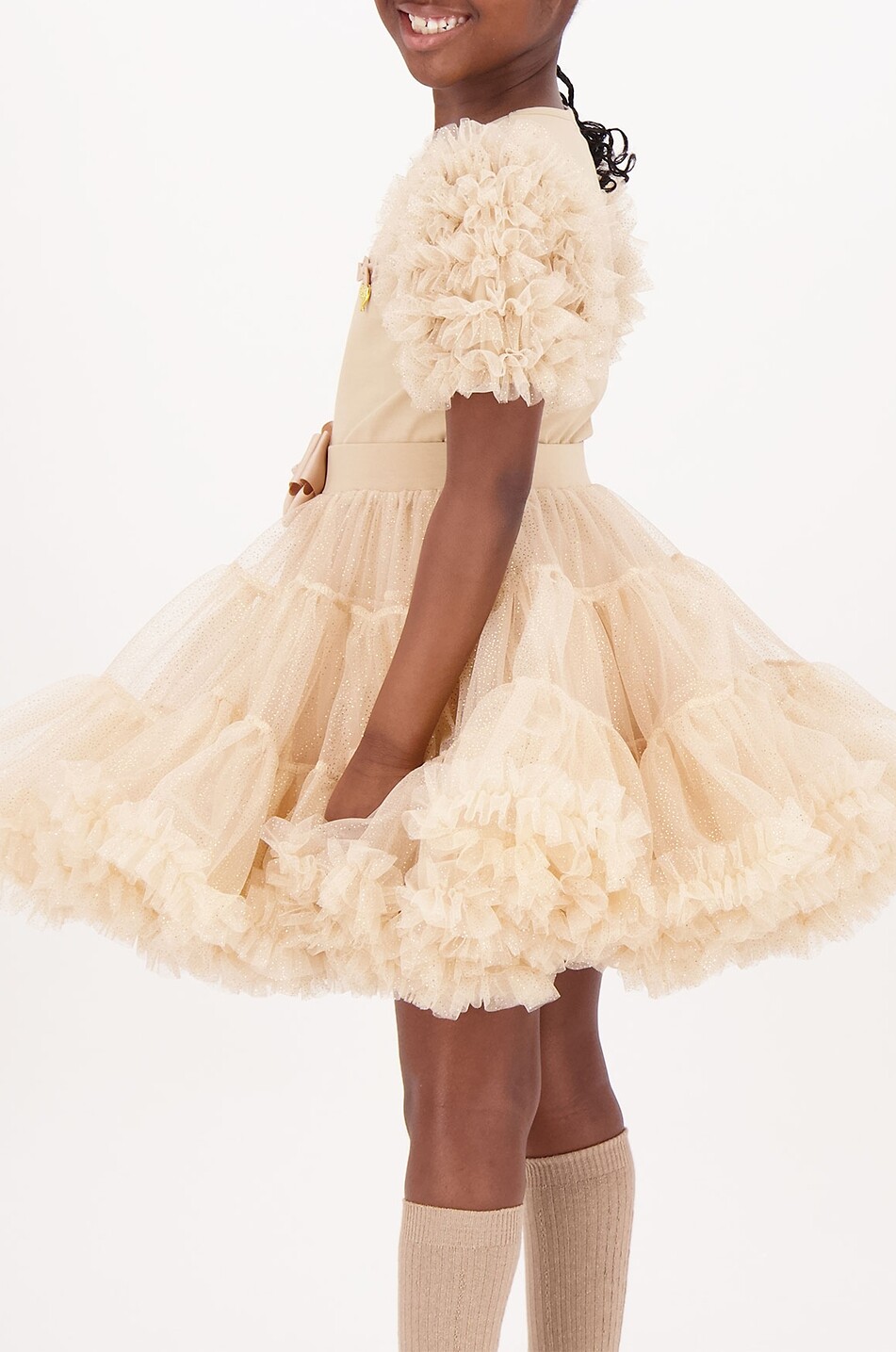 ANGEL'S FACE Pixie short tulle tutu girls' skirt Girl GOLDEN 5