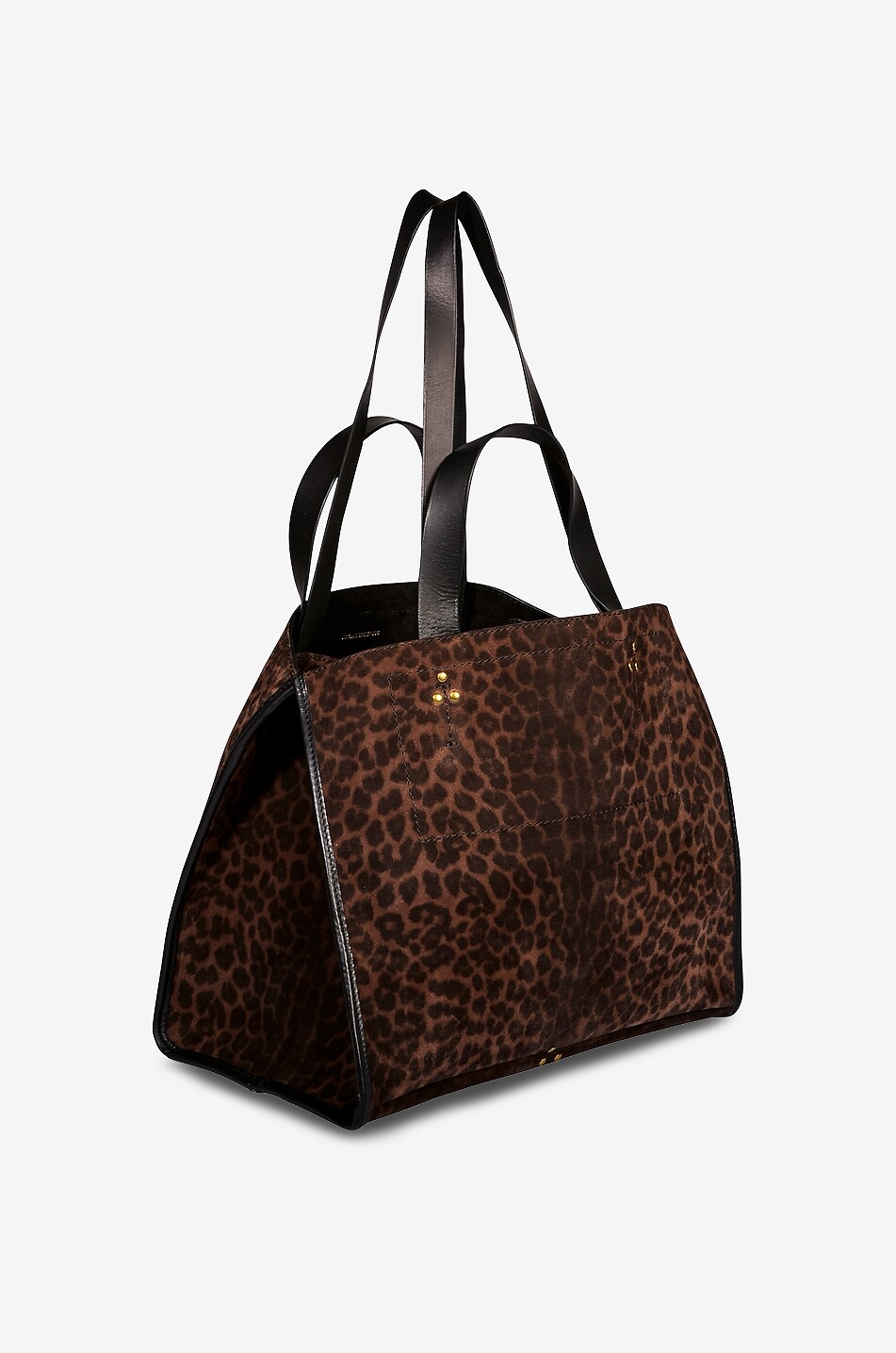 JEROME DREYFUSS Léon M suede tote bag Women LIGHT BROWN 2