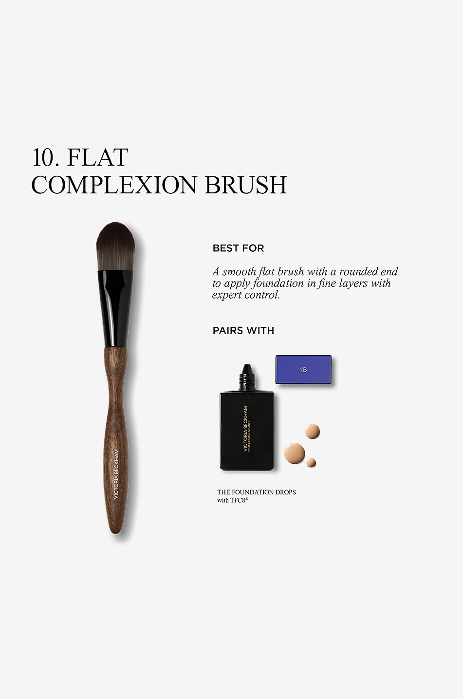 VICTORIA BECKHAM BEAUTY Brush Collection 10. Flat Complexion face make-up brush Unisex Colourless 3