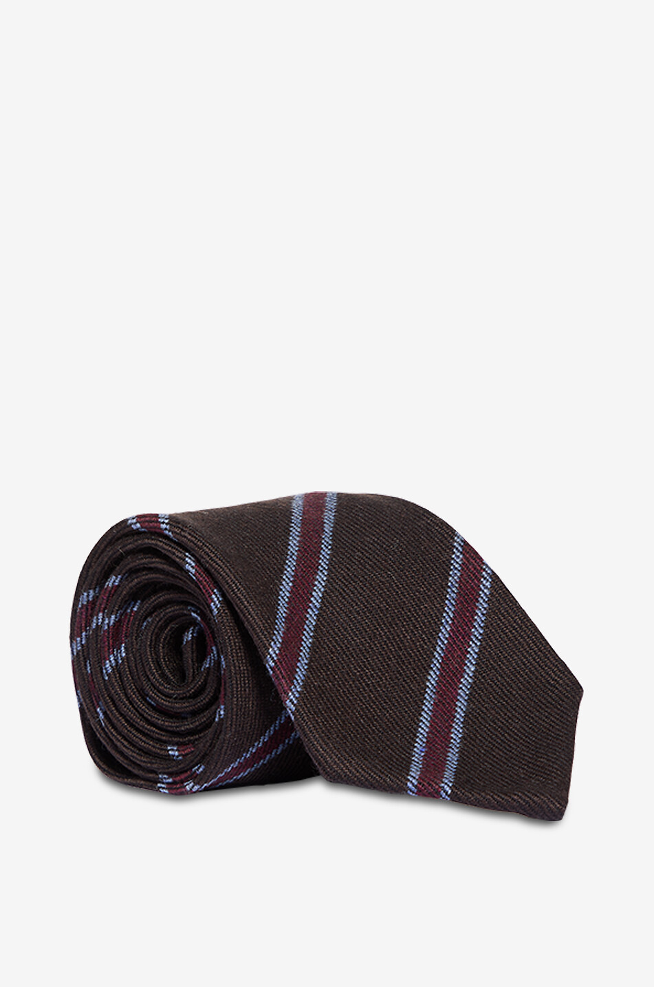 Wollkrawatte mit diagonalen Streifen