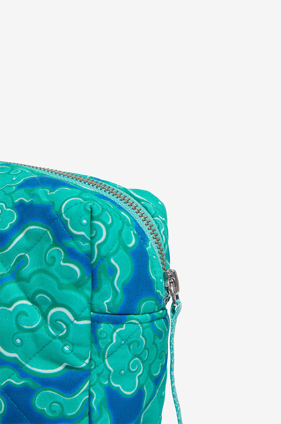 KARMA ON THE ROCKS Pochette en tissu à motif fantaisie Kumo Small Femme VERT MOYEN 5